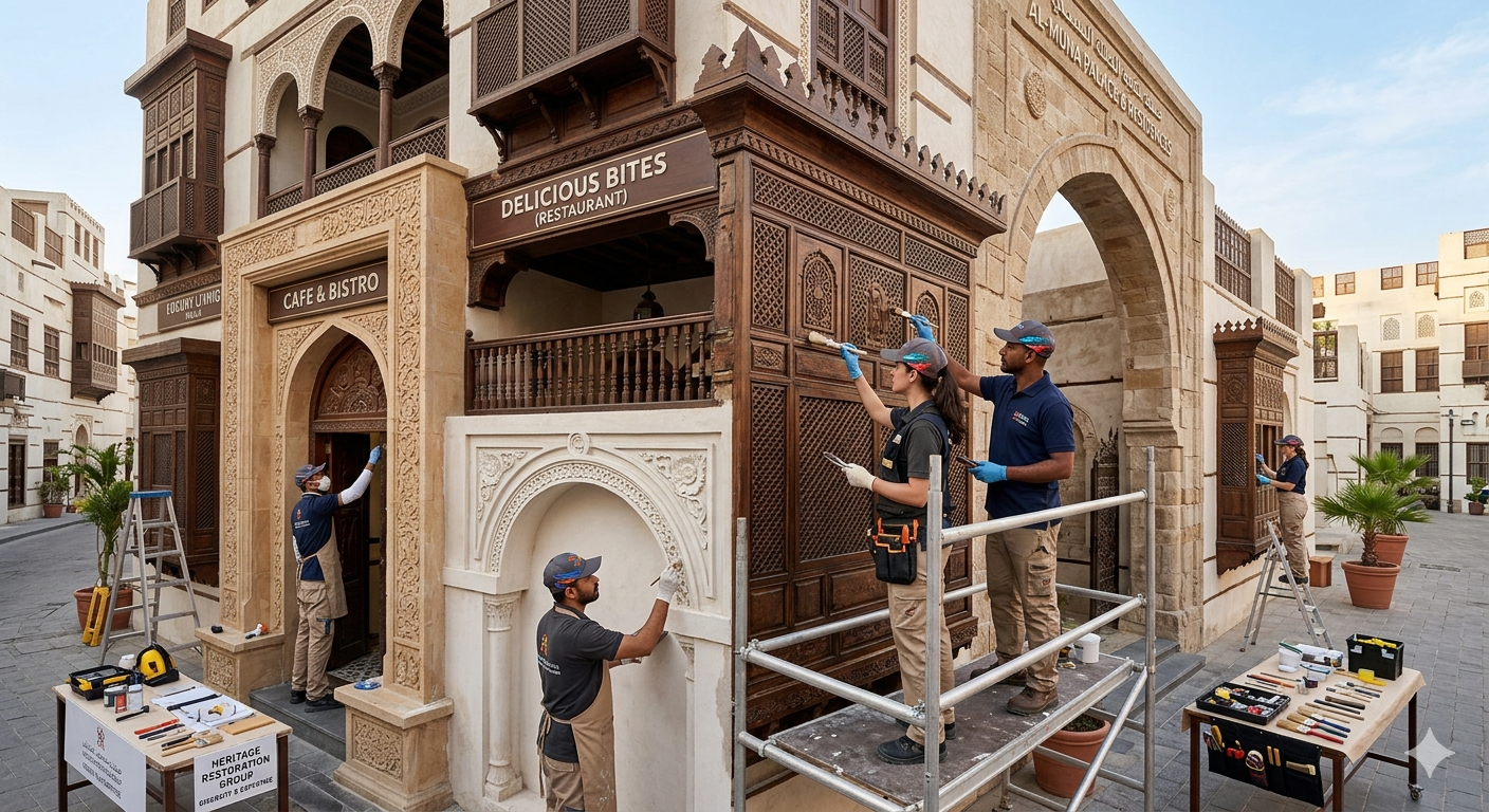 ترميم مطاعم الرياض – تجديد شامل بمعايير عالمية عامر للديكور