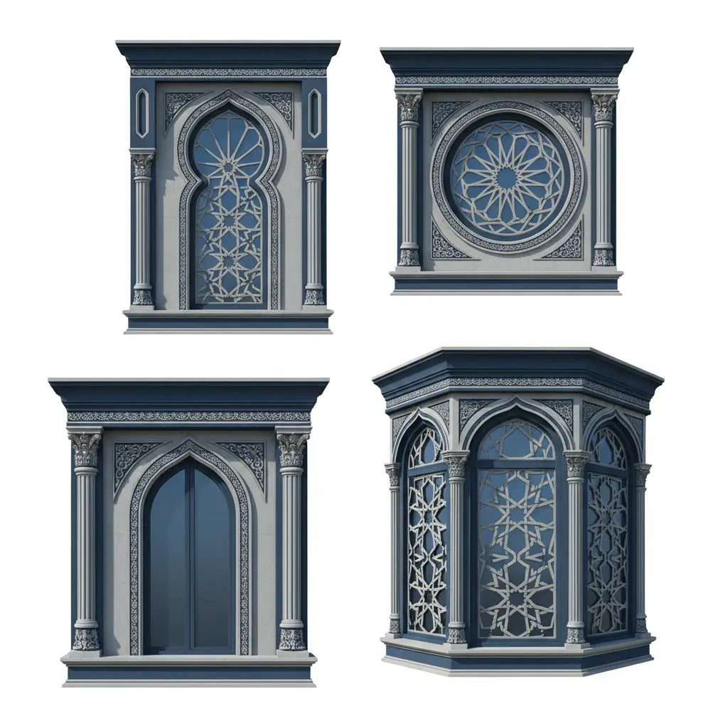 إطارات نوافذ خارجية فاخرة