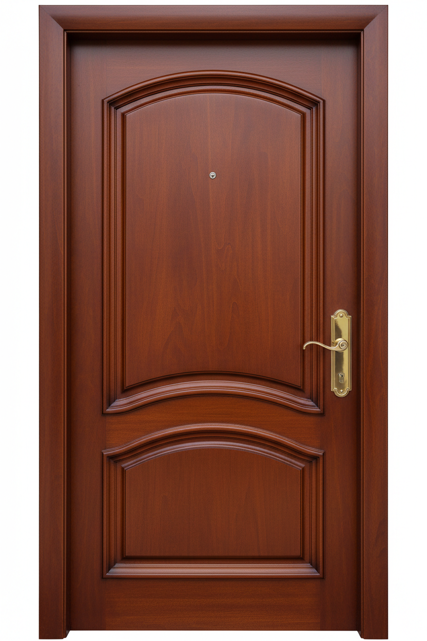 باب خشب الماهوجني الفاخر عامر للديكور