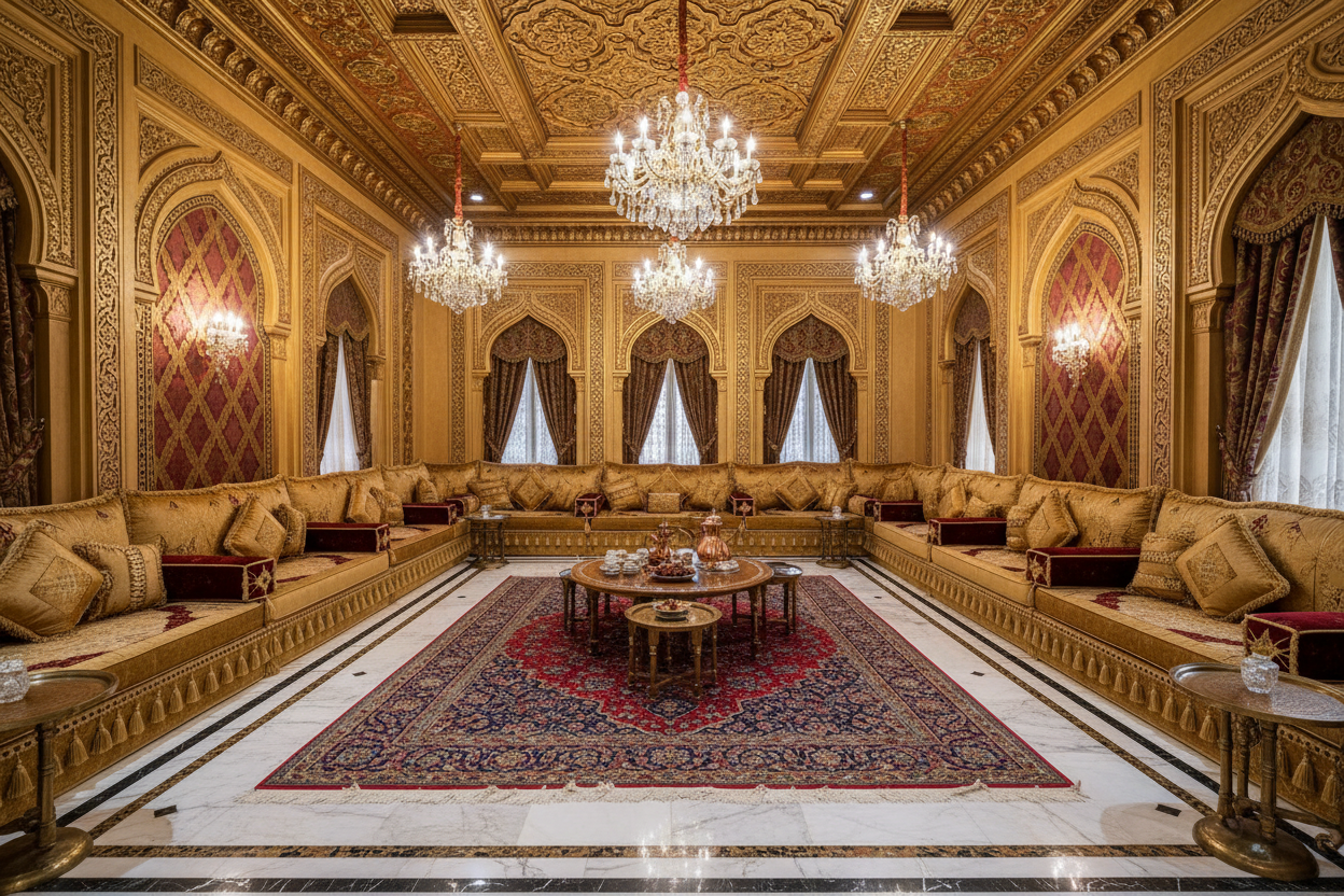 دهان مجالس عربية فاخرة
