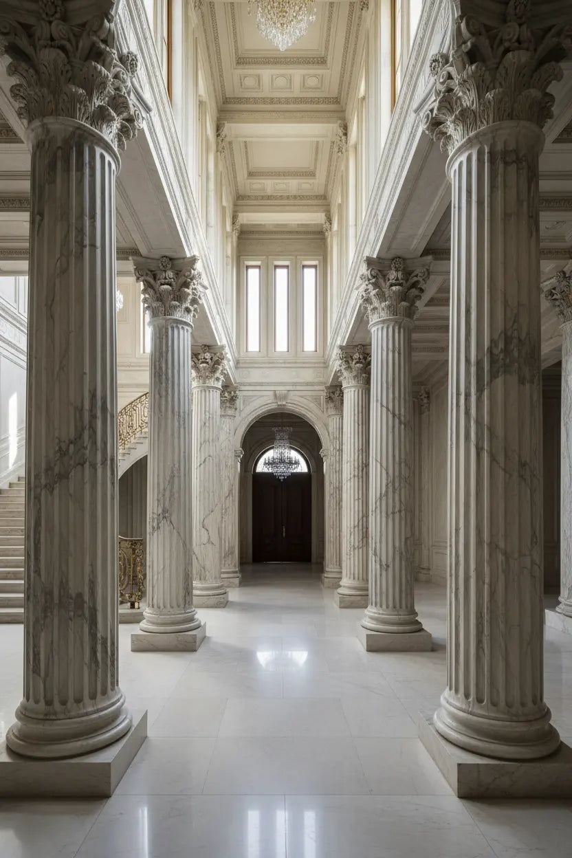 أعمدة رخام كلاسيكية