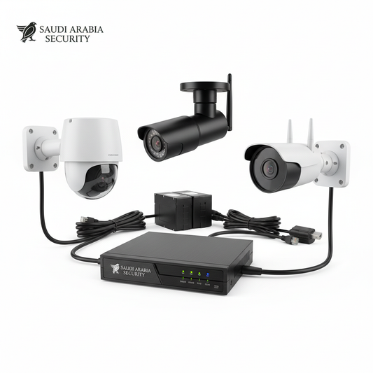 كاميرات CCTV وأنظمة مراقبة IP66 للمباني - H.265 وONVIF مطابق SASO بالسعودية عامر للديكور