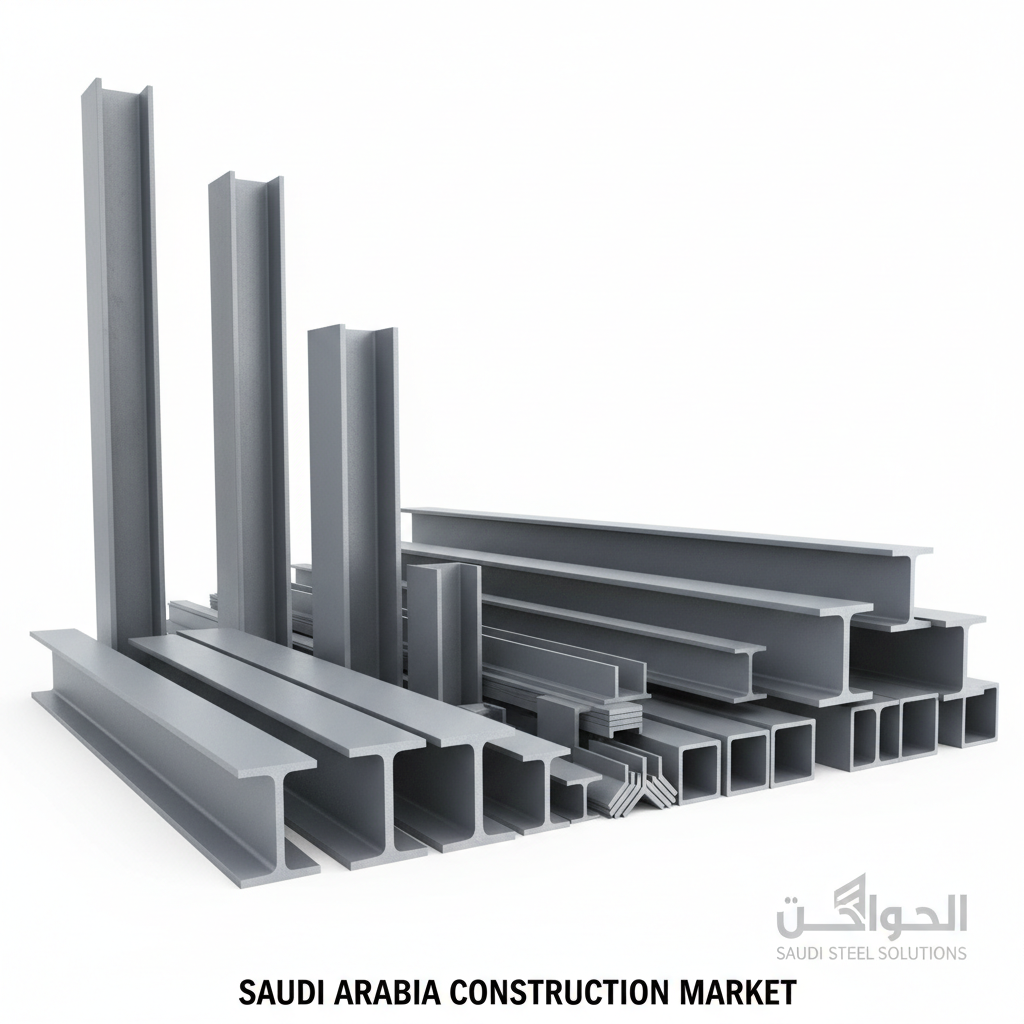 هياكل فولاذية H-Beam وI-Beam للمشاريع الإنشائية - S275 وS355 مطابق SBC بالسعودية عامر للديكور