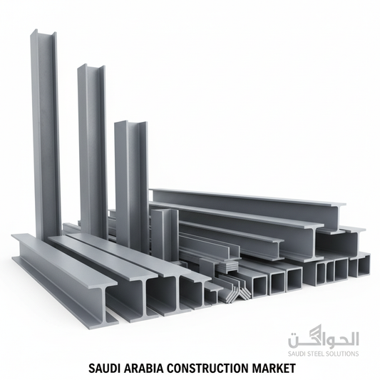 هياكل فولاذية H-Beam وI-Beam للمشاريع الإنشائية - S275 وS355 مطابق SBC بالسعودية عامر للديكور