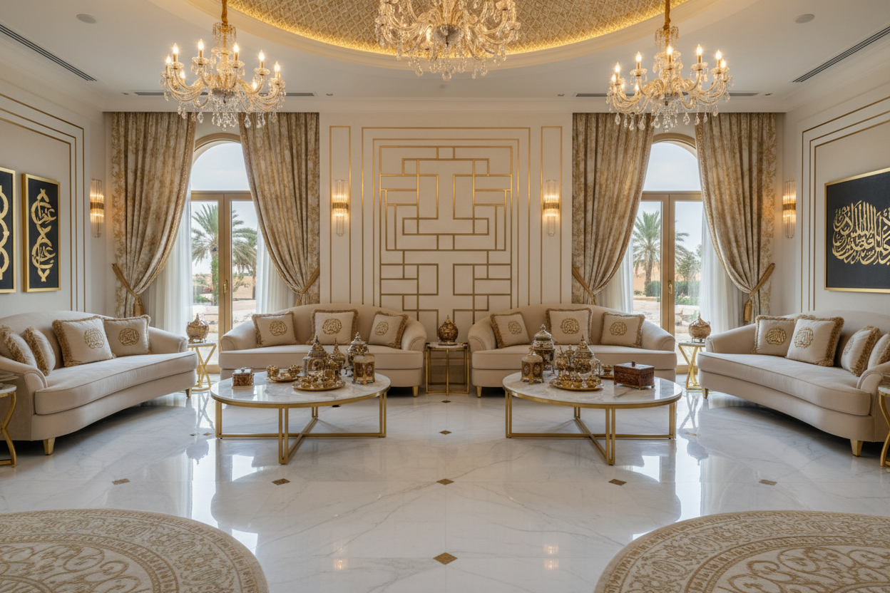 تصميم مجالس عربية فاخرة