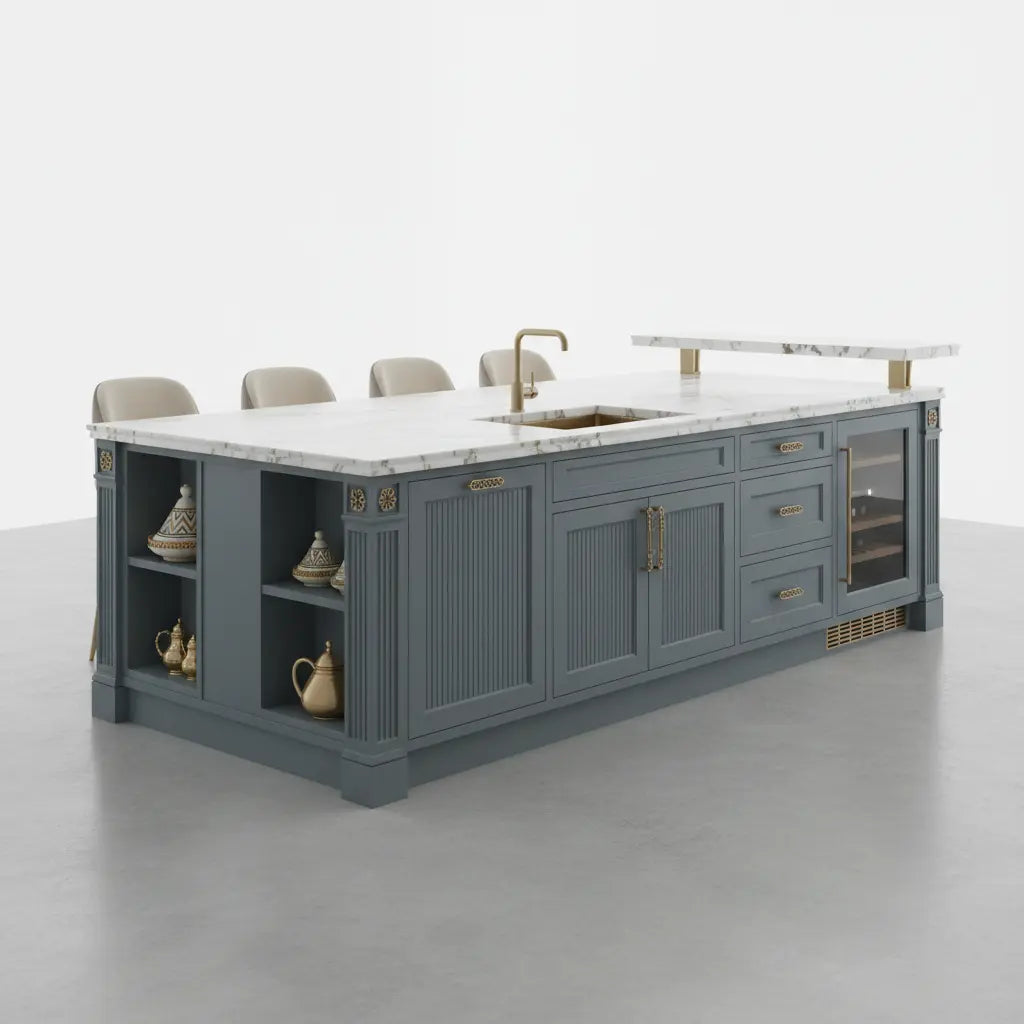 جزيرة مطبخ فاخرة