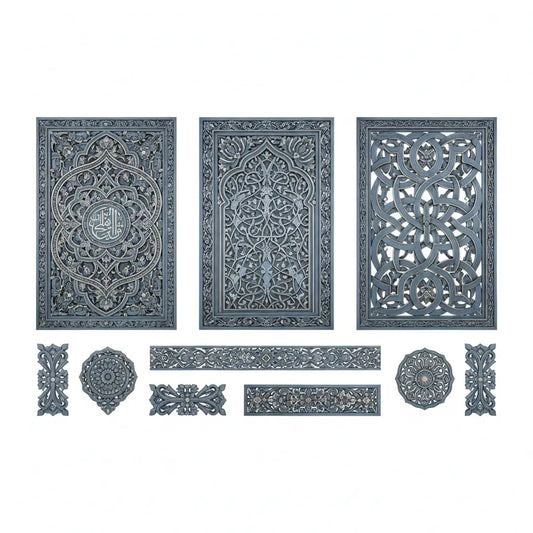 ألواح خشبية منحوتة فاخرة