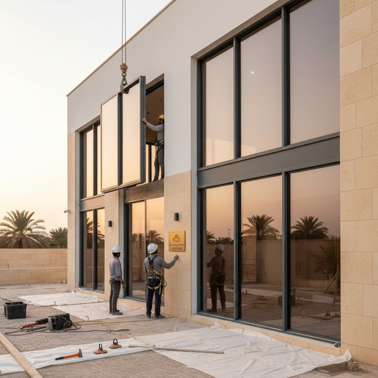 تركيب نوافذ ألومنيوم مزدوجة بالرياض عامر للديكور