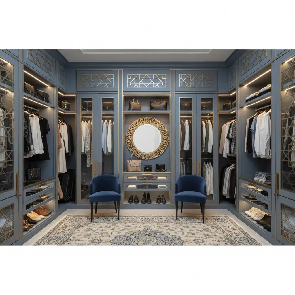 غرف تبديل ملابس فاخرة